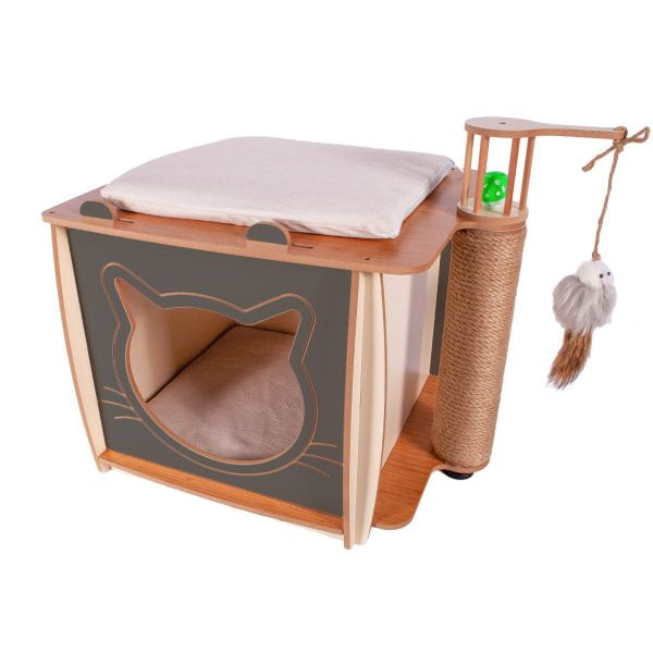 Pati Homes XL Lal Kedi Evi - Kedi Tırmalaması - Görsel 5