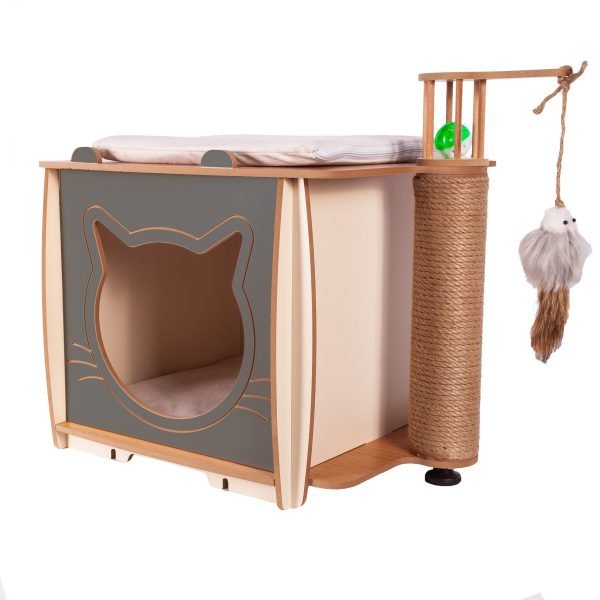 Pati Homes XL Lal Kedi Evi - Kedi Tırmalaması - Görsel 4