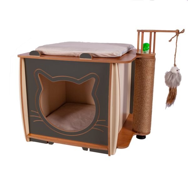 Pati Homes XL Lal Kedi Evi - Kedi Tırmalaması - Görsel 6