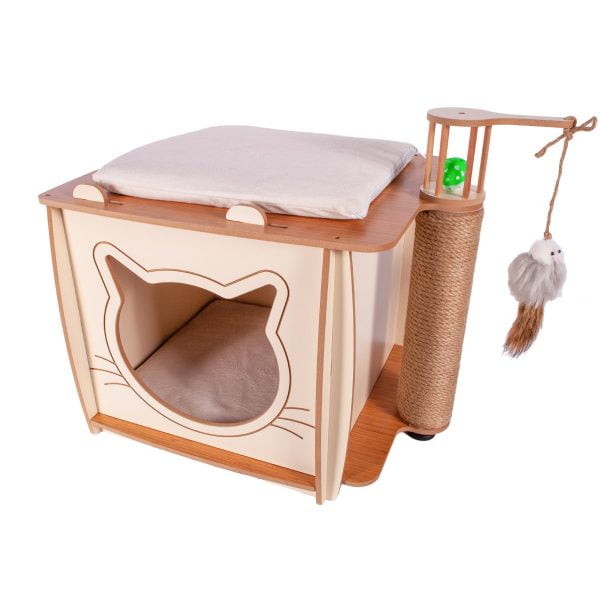 Pati Homes XL Lal Kedi Evi - Kedi Tırmalaması - Görsel 2
