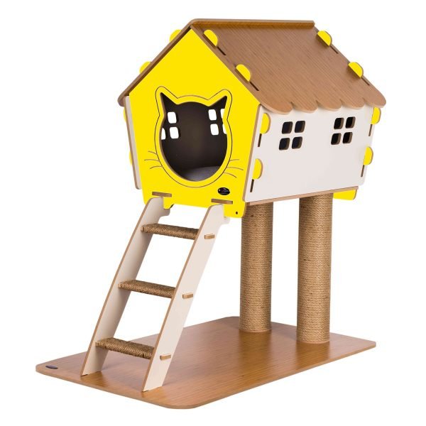 Patihomes XL Merdivenli Kedi Evi Tırmalamalı - Görsel 3