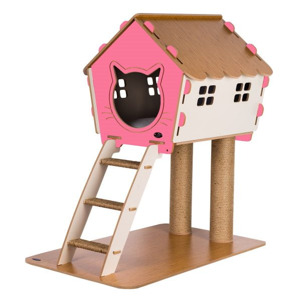 Patihomes XL Merdivenli Kedi Evi Tırmalamalı - Görsel 5