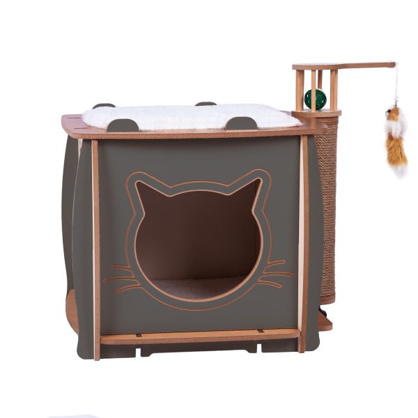 Patihomes Kedi Tırmalama Evi - Kedi Tırmalaması - Kedi Tırmalama Tahtası - Görsel 5