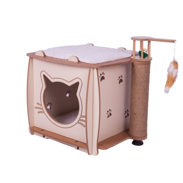 Patihomes Kedi Tırmalama Evi - Kedi Tırmalaması - Kedi Tırmalama Tahtası - Görsel 4