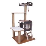 Patihomes Katlı Kedi Evi Tırmalamalı - Görsel 3