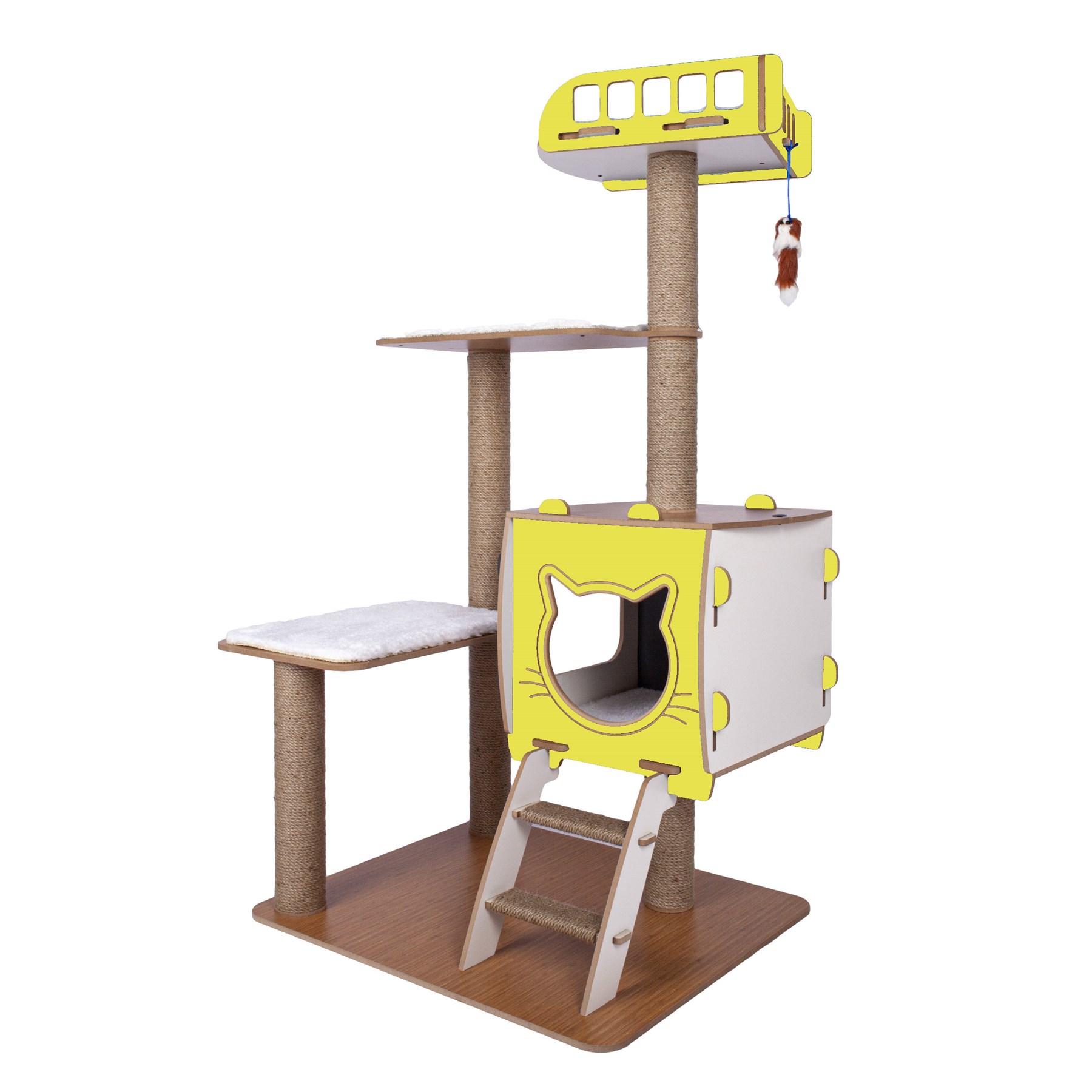 b0eca78191df471d81ec09db8a115070.jpg Patihomes Katlı Kedi Evi Tırmalamalı - Görsel 10