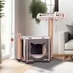 Pati Homes XL Happy Yataklı Kedi Evi - Kedi Tırmalaması - Görsel 2