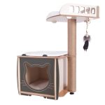 Patihomes XL Lâl Yataklı Tırmalamalı Kedi Evi | Kedi Tırmalama Evi - Görsel 6