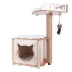 Patihomes XL Lâl Yataklı Tırmalamalı Kedi Evi | Kedi Tırmalama Evi - Görsel 3