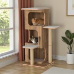 Pro Katlı Kedi Tırmalama Oyun Evi - 3 Yuvalı - 18mm MDF - Minderli - Görsel 3