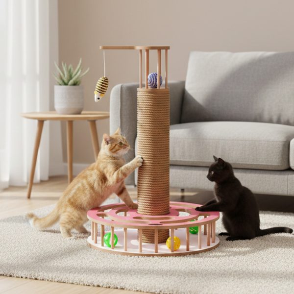 Patihomes Oyuncaklı Tırmalama Kedi Tırmalama Tahtası - Görsel 4